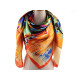 Large satin scarf with flowers 130x135 cm - Light red (3 Pieces) Large satin scarf with flowers 130x135 cm - Light red (3 Pieces)