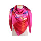Large satin scarf with flowers 130x135 cm - Light red (3 Pieces) Large satin scarf with flowers 130x135 cm - Light red (3 Pieces)