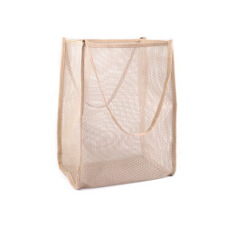 Mesh bag with extended bottom 30x38 cm - Beige (1 Piece)