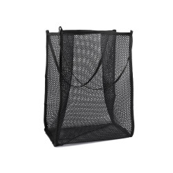 Mesh bag with extended bottom 30x38 cm - Black (1 Piece)