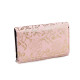 Ladies wallet metallic rose 10x15 cm - Pink (1 Piece) Ladies wallet metallic rose 10x15 cm - Pink (1 Piece)