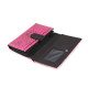 Ladies wallet metallic rose 10x15 cm - Pink (1 Piece) Ladies wallet metallic rose 10x15 cm - Pink (1 Piece)