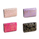Ladies wallet metallic rose 10x15 cm - Pink (1 Piece) Ladies wallet metallic rose 10x15 cm - Pink (1 Piece)
