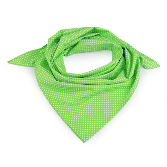 Cotton scarf with polka dots 65x65 cm - Beige (3 Pieces)