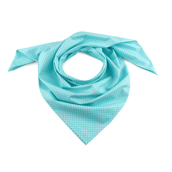 Cotton scarf with polka dots 65x65 cm - Beige (3 Pieces)