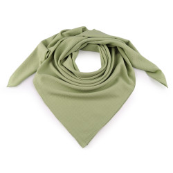 Crinkled crepe pleated scarf - Pastel green light (1 Piece)