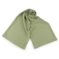 Crinkled crepe pleated scarf - Pastel green light (1 Piece)