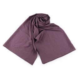 Crinkled crepe pleated scarf - Lila (1 Piece)