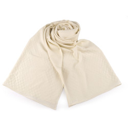 Crinkled crepe pleated scarf - Creamy light (1 Piece)