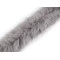 Bevarható gömbölyű műszörme 7 cm varrható - Szürke (1 Méter)