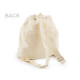 Drawstring cotton backpack for diy painting 38x38 cm - Black (1 Piece) Drawstring cotton backpack for diy painting 38x38 cm - Black (1 Piece)