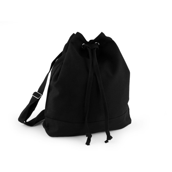 Drawstring cotton backpack for diy painting 38x38 cm - Black (1 Piece) Drawstring cotton backpack for diy painting 38x38 cm - Black (1 Piece)