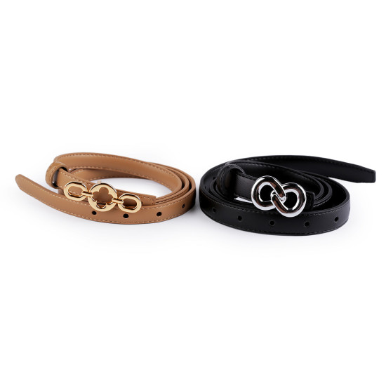 Gürtel für damen, breite 13 mm, 18 mm - Braun (1 Stück) Gürtel für damen, breite 13 mm, 18 mm - Braun (1 Stück)