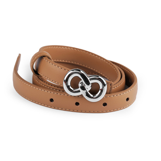 Gürtel für damen, breite 13 mm, 18 mm - Braun (1 Stück) Gürtel für damen, breite 13 mm, 18 mm - Braun (1 Stück)