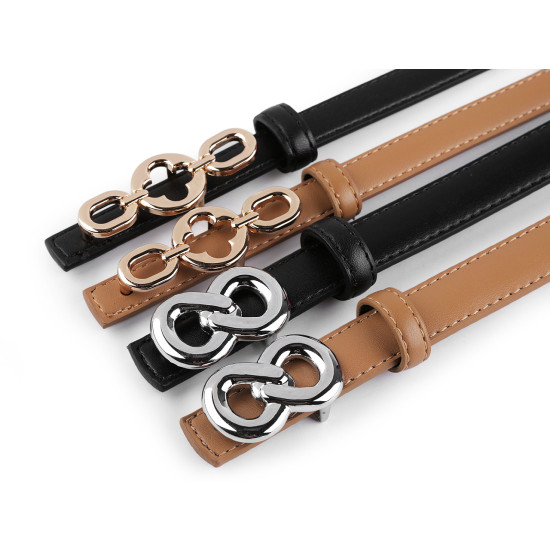 Gürtel für damen, breite 13 mm, 18 mm - Braun (1 Stück) Gürtel für damen, breite 13 mm, 18 mm - Braun (1 Stück)