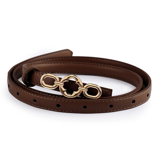 Gürtel für damen, breite 13 mm, 18 mm - Braun (1 Stück) Gürtel für damen, breite 13 mm, 18 mm - Braun (1 Stück)