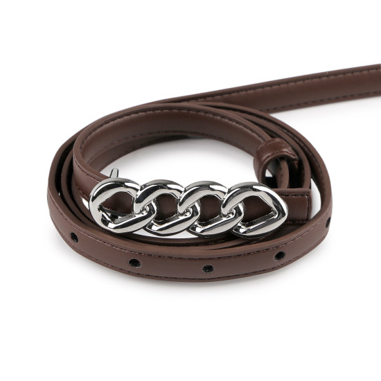 Gürtel für damen, breite 13 mm, 18 mm - Braun (1 Stück) Gürtel für damen, breite 13 mm, 18 mm - Braun (1 Stück)