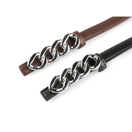 Gürtel für damen, breite 13 mm, 18 mm - Braun (1 Stück) Gürtel für damen, breite 13 mm, 18 mm - Braun (1 Stück)