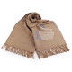 Cashmere type scarf with fringes, flowers 70x190 cm - Black (1 Piece) Cashmere type scarf with fringes, flowers 70x190 cm - Black (1 Piece)