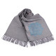 Cashmere type scarf with fringes, flowers 70x190 cm - Black (1 Piece) Cashmere type scarf with fringes, flowers 70x190 cm - Black (1 Piece)