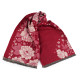 Cashmere type scarf with fringes, flowers 68x180 cm - Red (1 Piece) Cashmere type scarf with fringes, flowers 68x180 cm - Red (1 Piece)