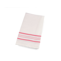 Waffle cotton tea towel 50x58 cm - Pink (1 Piece)