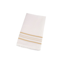 Waffle cotton tea towel 50x58 cm - Cream (1 Piece)