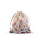 Frühlings-geschenkbeutel, 10 x 13 cm, leinen mit blumen - Naturfarbe (1 Stück) Frühlings-geschenkbeutel, 10 x 13 cm, leinen mit blumen - Naturfarbe (1 Stück)
