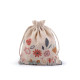 Frühlings-geschenkbeutel, 10 x 13 cm, leinen mit blumen - Naturfarbe (1 Stück) Frühlings-geschenkbeutel, 10 x 13 cm, leinen mit blumen - Naturfarbe (1 Stück)