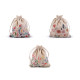 Frühlings-geschenkbeutel, 10 x 13 cm, leinen mit blumen - Naturfarbe (1 Stück) Frühlings-geschenkbeutel, 10 x 13 cm, leinen mit blumen - Naturfarbe (1 Stück)