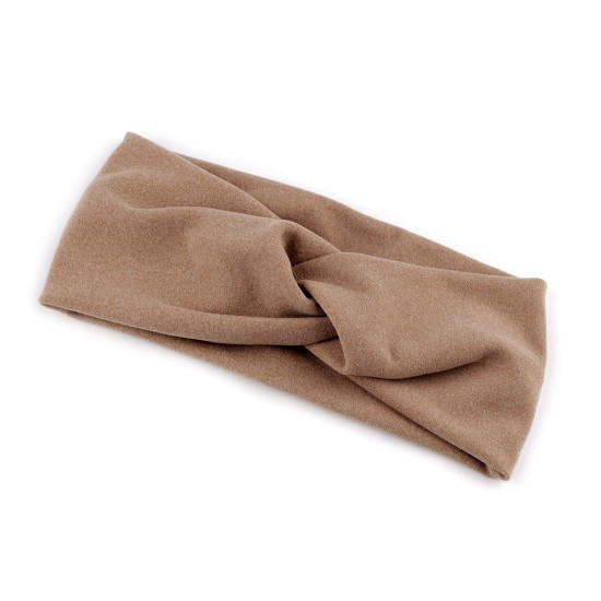 Bandeau croisé pour femme en polaire douce - Noir (8 Pièces) Bandeau croisé pour femme en polaire douce - Noir (8 Pièces)