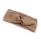 Bandeau croisé pour femme en polaire douce - Beige (1 Pièce)
