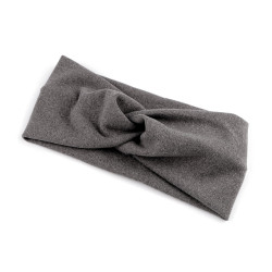 Bandeau croisé pour femme en polaire douce - Gris (1 Pièce)