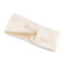 Bandeau croisé pour femme en polaire douce - Crème clair (1 Pièce)