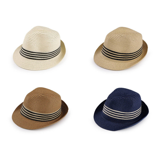 Children's summer hat / straw hat - Ivory (4 Pieces) Children's summer hat / straw hat - Ivory (4 Pieces)