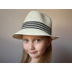 Children's summer hat / straw hat - Ivory (4 Pieces) Children's summer hat / straw hat - Ivory (4 Pieces)