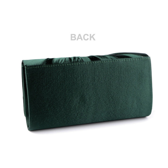 Clutch purse / evening bag - satin - Black (1 Piece) Clutch purse / evening bag - satin - Black (1 Piece)