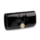 Clutch purse / evening bag - mirror effect - Black (1 Piece) Clutch purse / evening bag - mirror effect - Black (1 Piece)