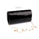 Clutch purse / evening bag - mirror effect - Black (1 Piece) Clutch purse / evening bag - mirror effect - Black (1 Piece)