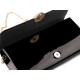 Clutch purse / evening bag - mirror effect - Black (1 Piece) Clutch purse / evening bag - mirror effect - Black (1 Piece)