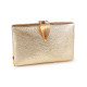 Clutch purse / evening bag - design fastening - Gold lt. (1 Piece) Clutch purse / evening bag - design fastening - Gold lt. (1 Piece)