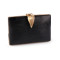 Clutch purse / evening bag - design fastening - Black (1 Piece)