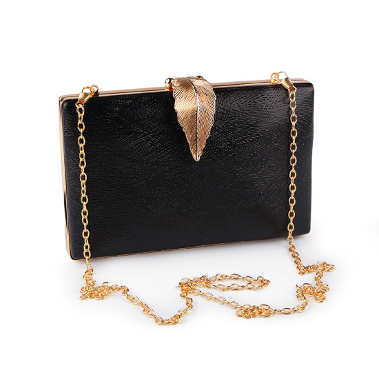 Clutch purse / evening bag - design fastening - Gold lt. (1 Piece) Clutch purse / evening bag - design fastening - Gold lt. (1 Piece)