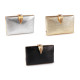 Clutch purse / evening bag - design fastening - Gold lt. (1 Piece) Clutch purse / evening bag - design fastening - Gold lt. (1 Piece)