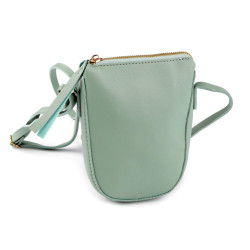 Girls' crossbody bag 13x18 cm - Lig.pastel green (1 Piece)