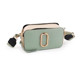 Borsa a tracolla, da donna, dimensioni: 20 x 11 cm - Verde salvia chiaro (1 Pezzo)