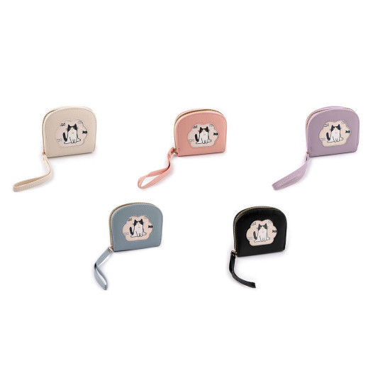 Cat wallet 10x11 cm - Lightbeige (1 Piece) Cat wallet 10x11 cm - Lightbeige (1 Piece)