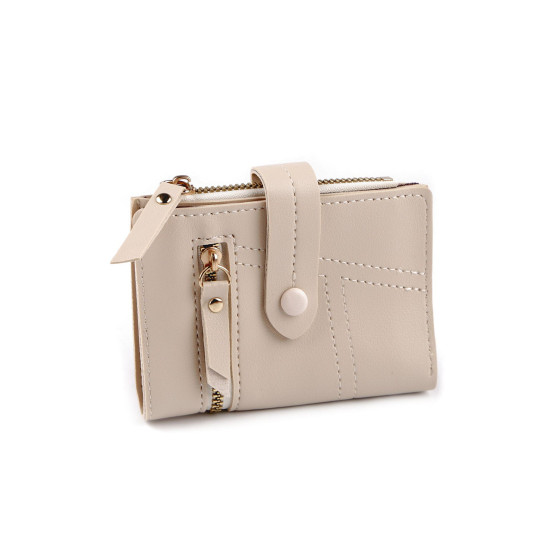 Women's flat wallet 9x12 cm - Lightbeige (1 Piece) Women's flat wallet 9x12 cm - Lightbeige (1 Piece)