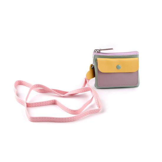Wallet / mini purse / key ring 8x10 cm - Light violet (1 Piece) Wallet / mini purse / key ring 8x10 cm - Light violet (1 Piece)