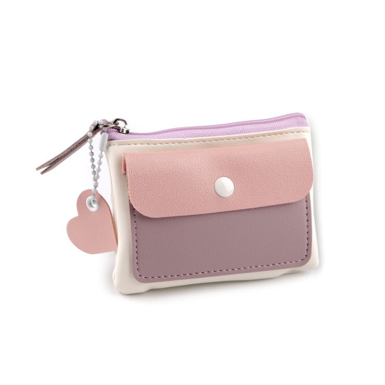 Wallet / mini purse / key ring 8x10 cm - Light violet (1 Piece) Wallet / mini purse / key ring 8x10 cm - Light violet (1 Piece)